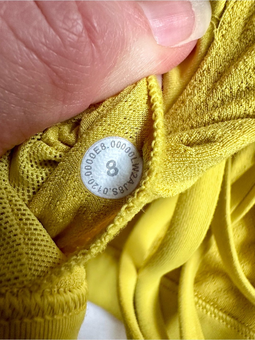 Lululemon x Peloton Yellow Free to Be Serene Sports Bra Light Support Sz 8 - Picture 4 of 7